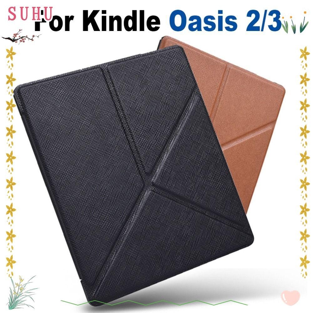 SUHU Folio Stand , Folding Capa Inteligente De Couro PU , Funda Profissional 9/10a Geração eReader Shell Colorido De 7 Polegadas Para Kindle Oasis 2/3 Desktop