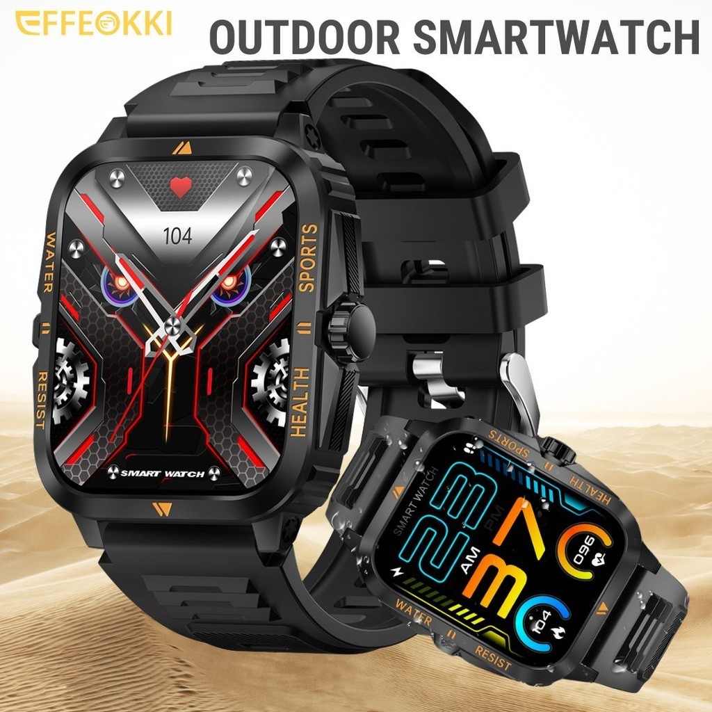 Novo Relógio Eletrônico Exterior Smart Watch Militar À Prova D'água Make/Answer Call Smartwatch 9 Ultra Para Telefone Xiaomi Android