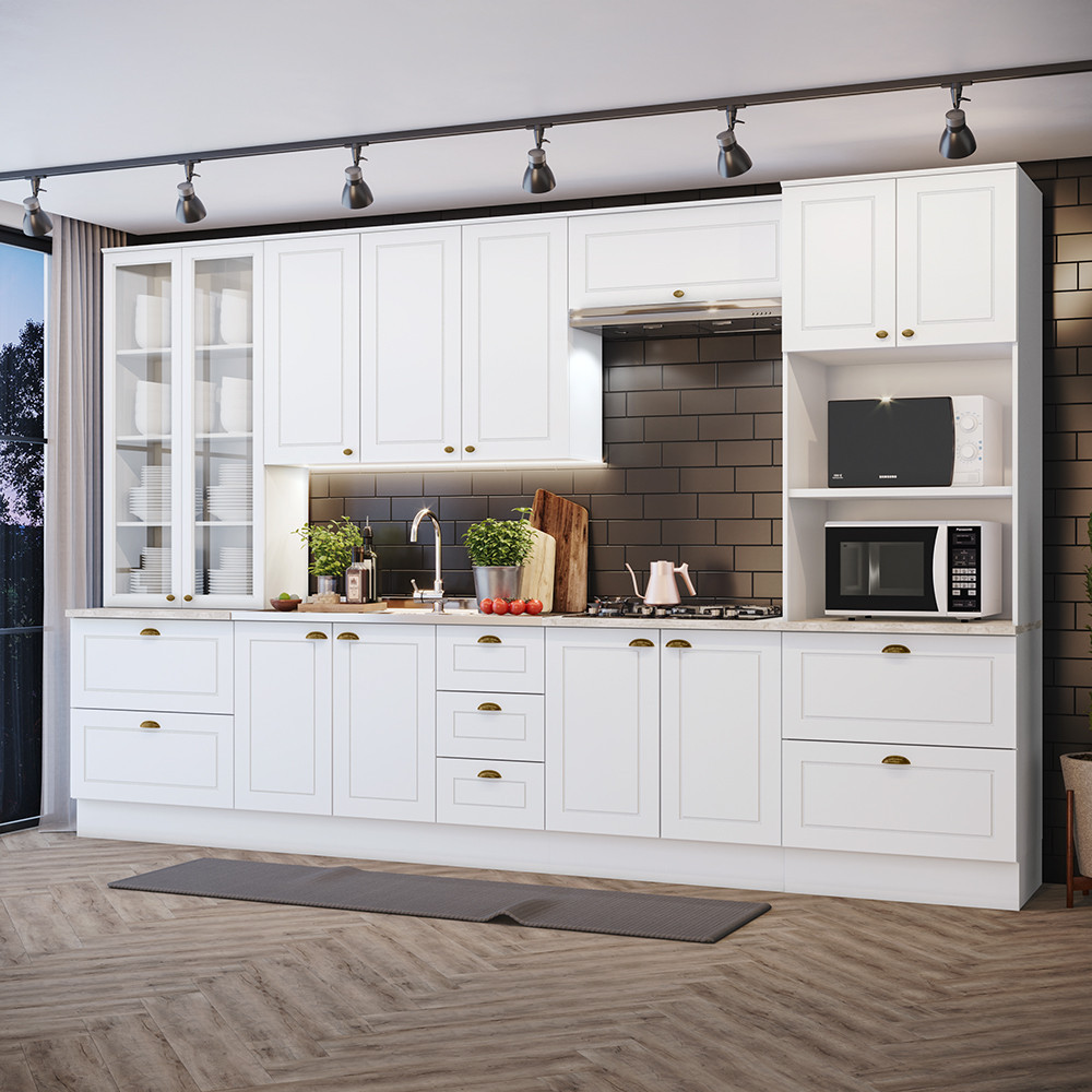 Cozinha Completa 6 Peças Com Cristaleira Amy Casa 812