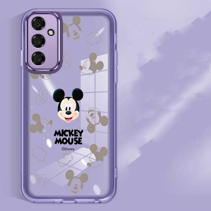 Samsung Galaxy M35 5G M 35 Cartoon Mickey Mouse Camera Protector Transparente Caixa De Borracha Da Tampa Completa Câmera