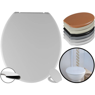 Assento Básico Com Tampa Para Privada Vaso Sanitário Oval Universal Soft Astra em Oferta na Shopee