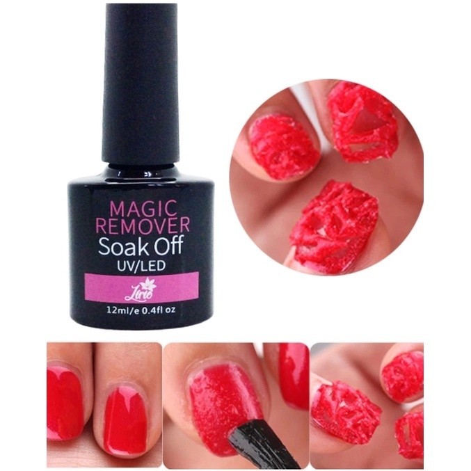 Magic Remover Lirió Removedor Esmalte Em Gel Acrigel 12ml