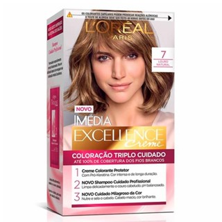 IMÉDIA LOREAL TINTURA  LOURO NATURAL 7 em Oferta na Shopee