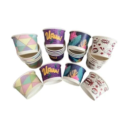 Pote de papel variados 240 ml biodegradavel 50 un para Festa Escritorio Eventos Restaurantes Bares Cafeteria Lanchonetes