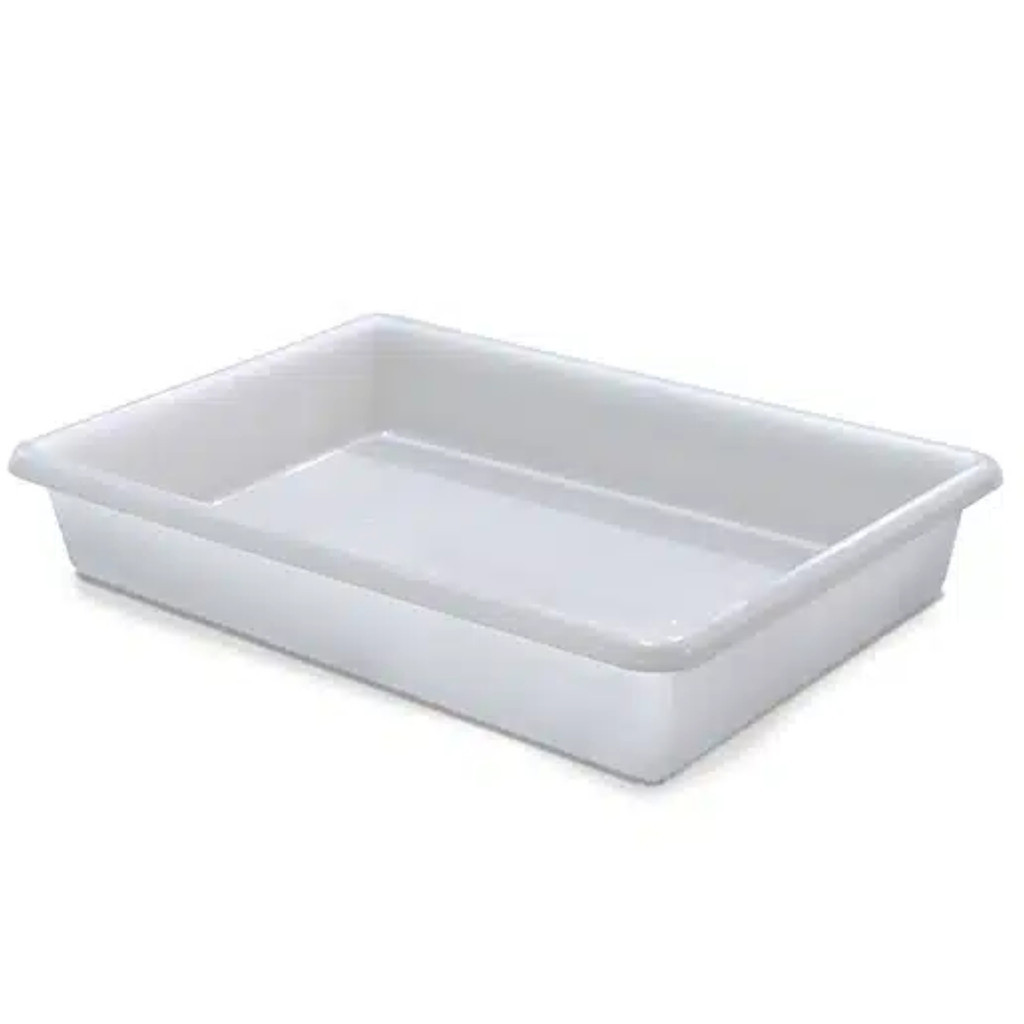 Bandeja Plástica Retangular 12 Litros Multiuso Branca 53 Cm Arqplast 25868PM