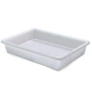 Bandeja Plástica Retangular 12 Litros Multiuso Branca 53 Cm Arqplast 25868PM
