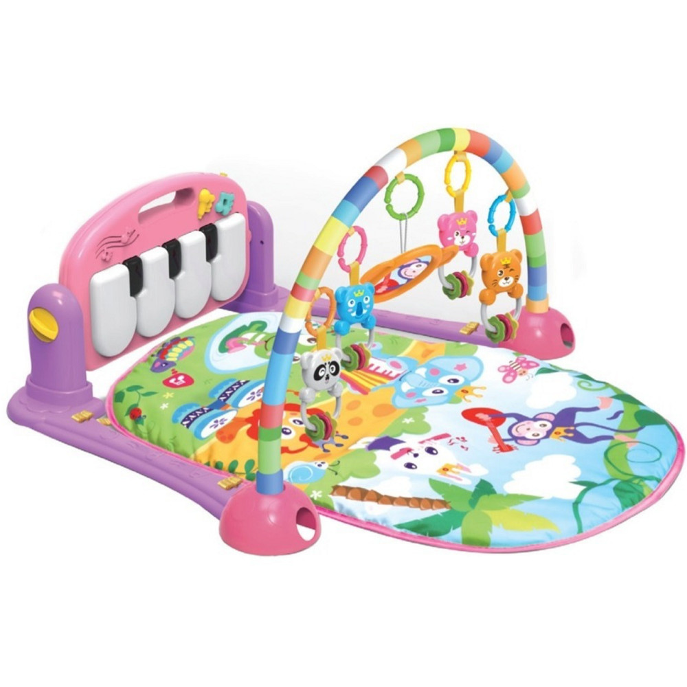 Ginásio do Bebê Multifunção Piano Kistar Rosa