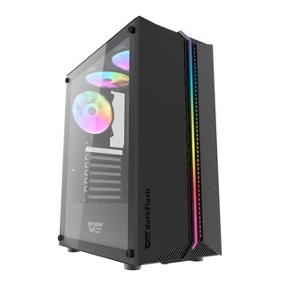 Gabinete Gamer Aigo DarkFlash DK151 RGB, Mid-Tower Lateral de Vidro Com 3 Fans Preto DK151-BK em Oferta na Shopee