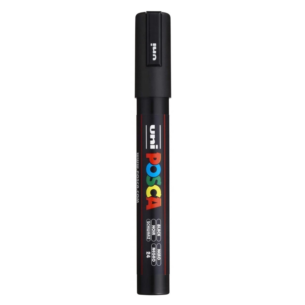 Caneta Posca Uni Ball PC-5M Preta em Oferta na Shopee