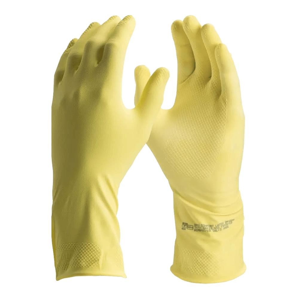 Luva de Limpeza Danny Tamanho M/8 Confort Látex Amarelo - DA-299 em Oferta na Shopee