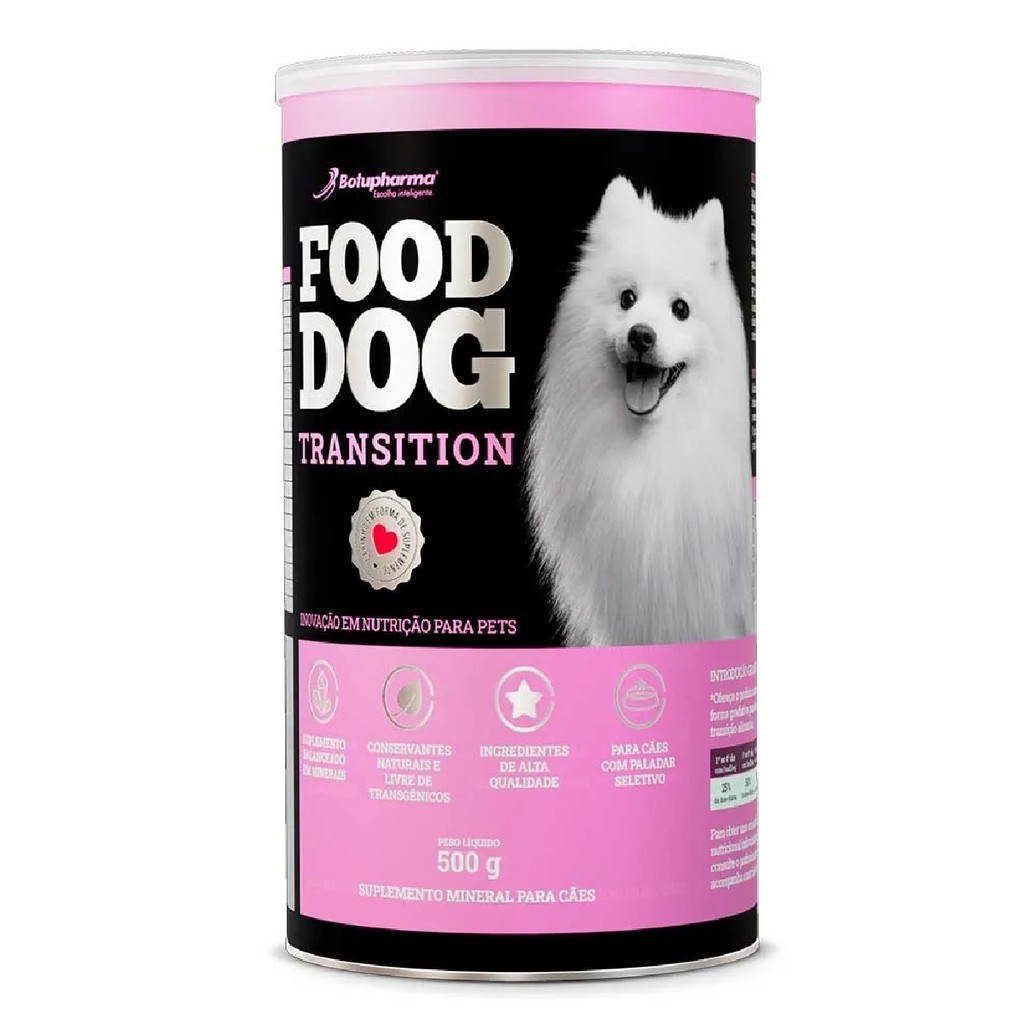Food Dog Transition Minerais Botupharma 500g