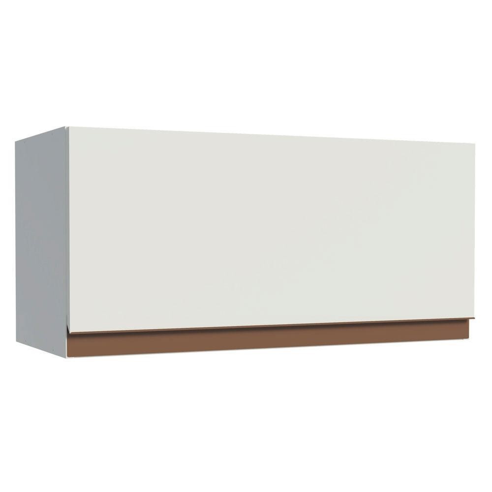 Armário de Cozinha Aéreo 70 cm 1 Porta Branco Reims Madesa - Home & Living