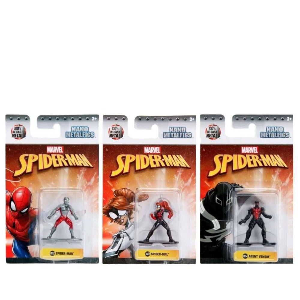 Miniaturas Marvel Metalfigs SpiderMan Aranhaverso 3 Unidades