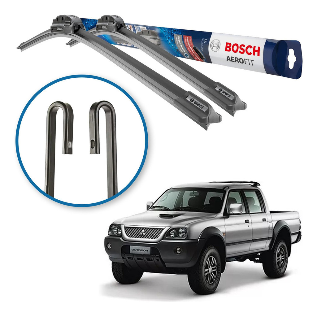 Palheta Limpador Parabrisa Original Bosch Mitsubishi L200 Outdoor 2004 A 2012 em Oferta na Shopee