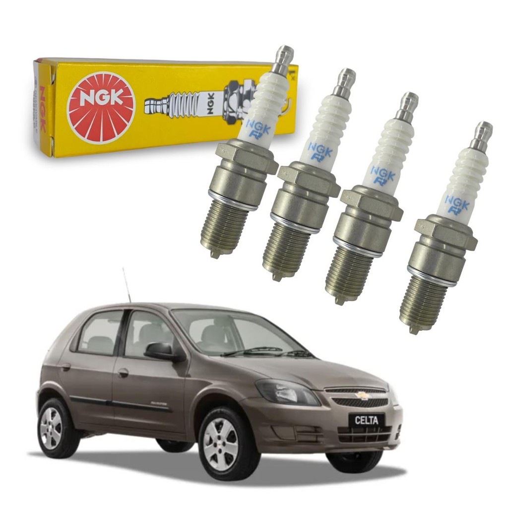 Jogo Vela Ignição Onix Celta Prisma 1.0 2005 2006 2007 2008 2009 2010 2011 2012 Original Ngk em Oferta na Shopee
