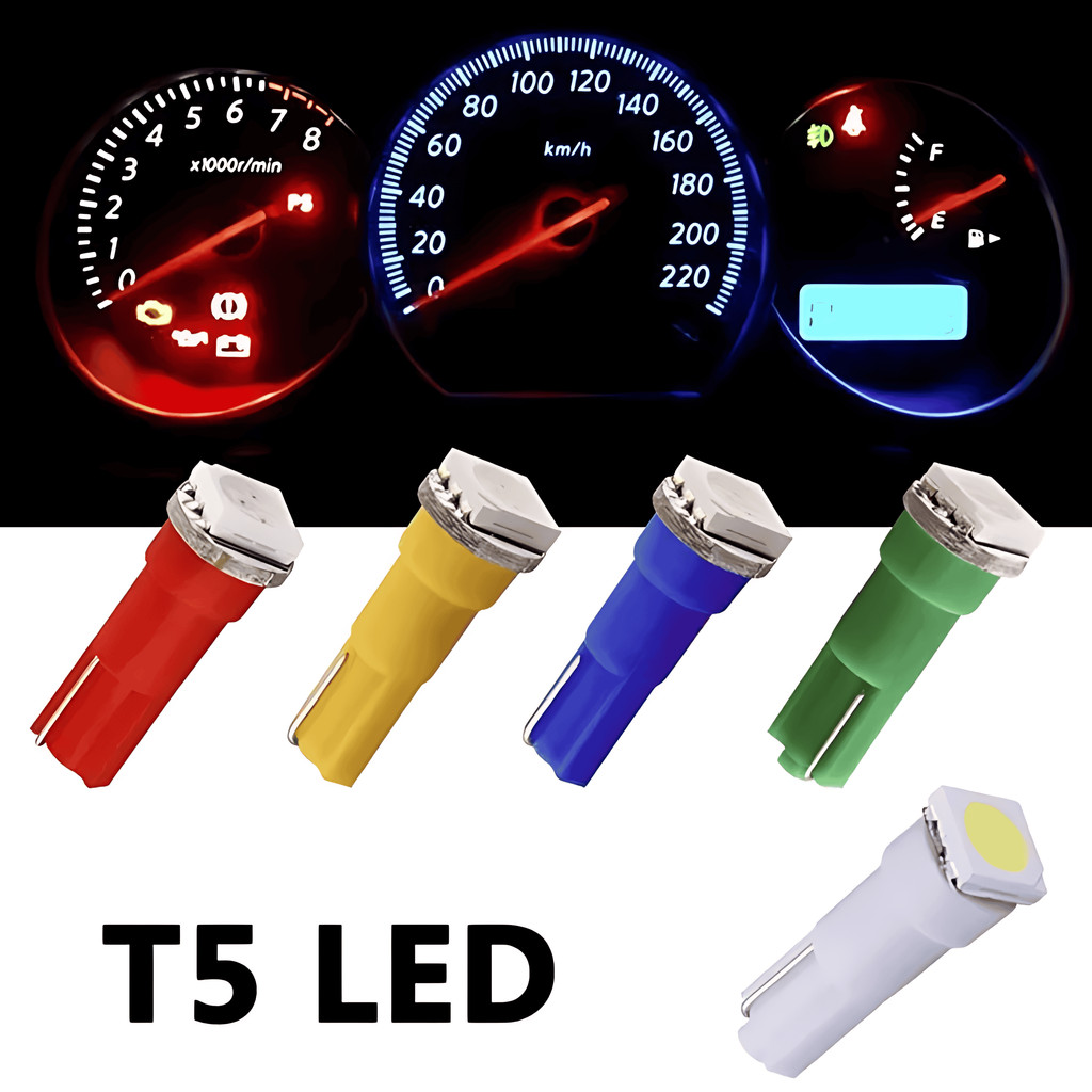 LAMPADA 12V LED T5 PAINEL AR CONDICIONADO GM CORSA WIND 3 UNIDADES