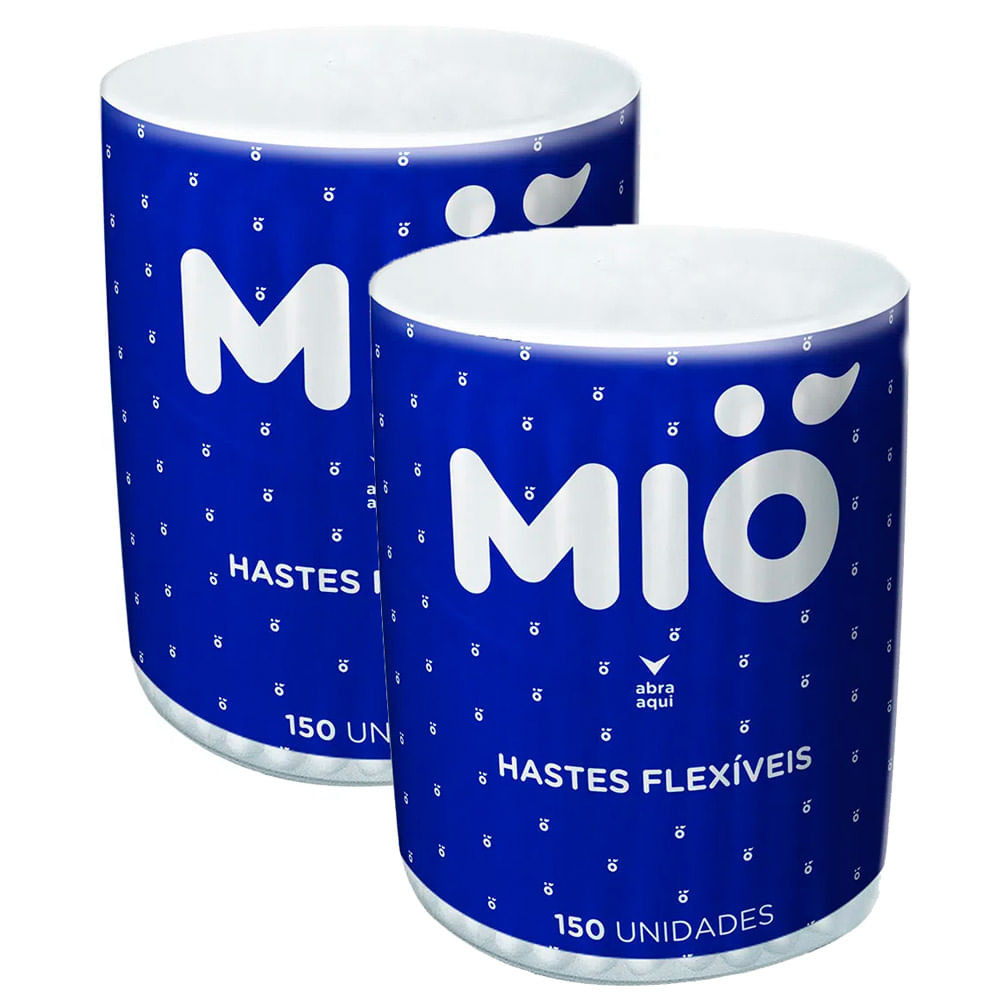 Haste Flexível Mió Pote 150 Unidades | Kit com duas unidades - Beauty