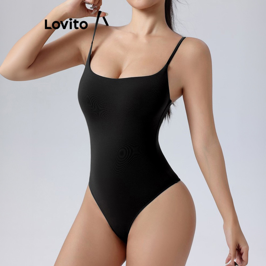 Lovito Body Casual Liso Para Mulheres LNL61248 - Women Clothes