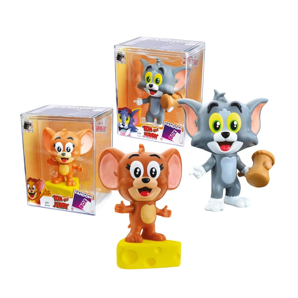 Kit Fandom Box Tom e Jerry Boneco Miniatura Colecionável 16cm Vinil Atóxico Lider - 3475 em Oferta na Shopee