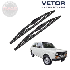 Par Palhetas Dianteiras Premium Fiat 147 Limpador Para-brisa Original Vetor