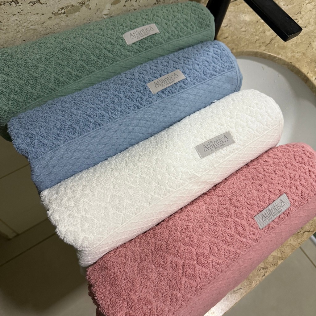 Toalha de Banho Premium Gigante 530g Super Luxo Macia 100% Algodão Alta Absorção