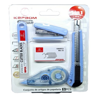 Kit Papelaria Divertida 5 Peças Ideal Escola Escritório em Oferta na Shopee