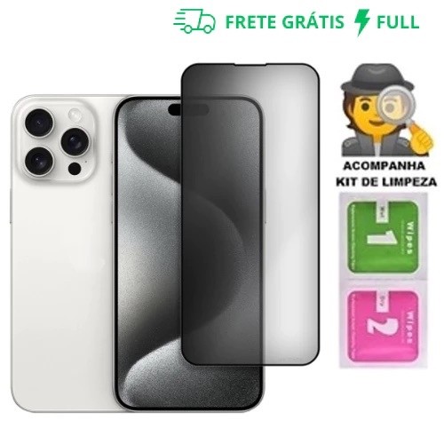Película de vidro 3D Privativa Anti Spy Para IPhone Privacidade Para XS XR 11 12 13 14 15 16 PM