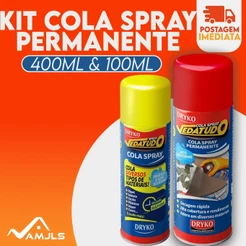 Cola Permanente Spray Para madeira, Tecidos, Borracha, Sapatos, Espuma , Artesanato Dryko