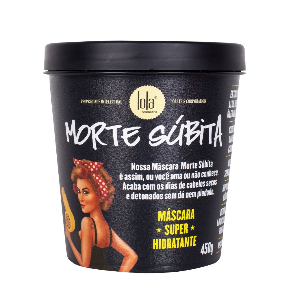 Máscara de Hidrataçâo Morte Subita Lola Cosmetics 450g