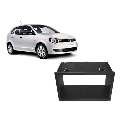Moldura Painel 2din Dvd Vw Polo 2003 A 2013 Hatch Sedan