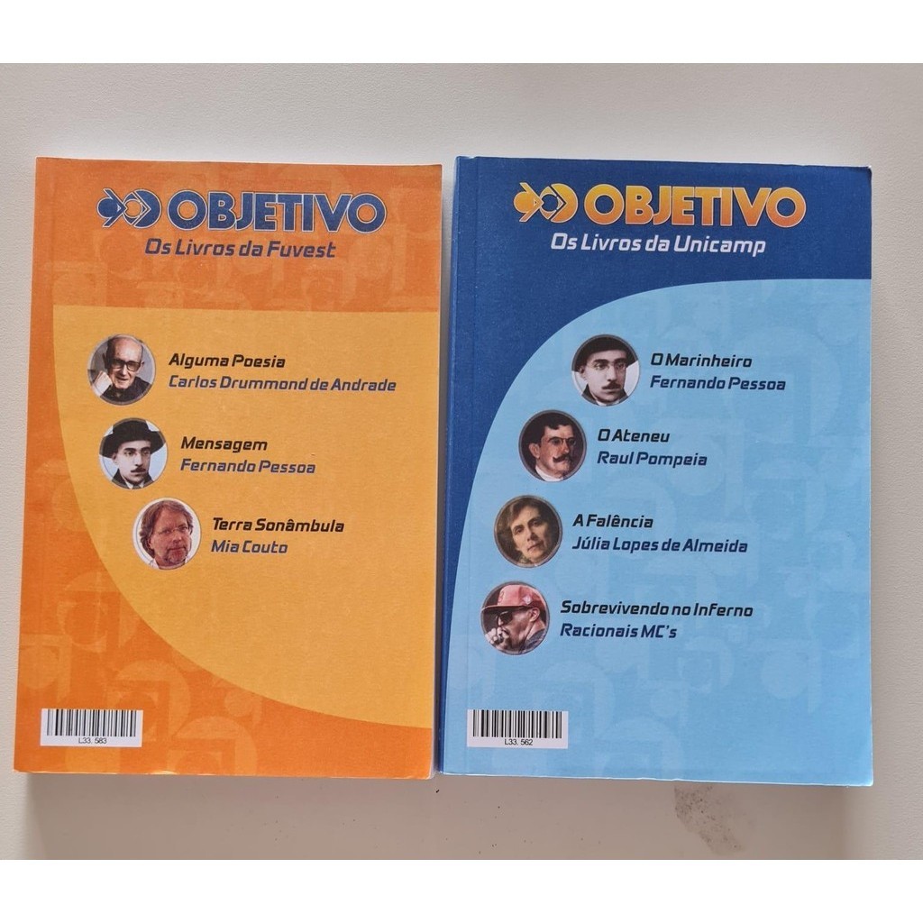 LIVRO, KIT(2), COLEÇÃO OBJETIVO, 1 OS LIVROS DA UNICAMP, 2 OS LIVROS DA FUVEST