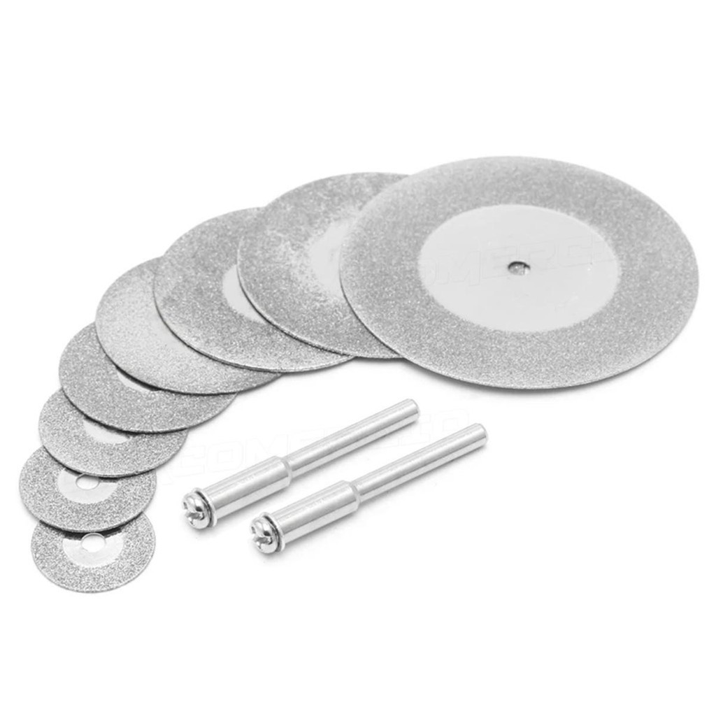 Kit 10 Peças Disco Corte Diamantado 16 a 60mm Micro Retifica em Oferta na Shopee