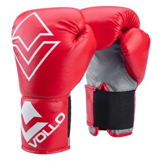 Luva de Boxe Infantil 8Oz Vermelha Vollo Muay Thai Artes Marciais Karate Luta MMA c/ Velcro em Oferta na Shopee