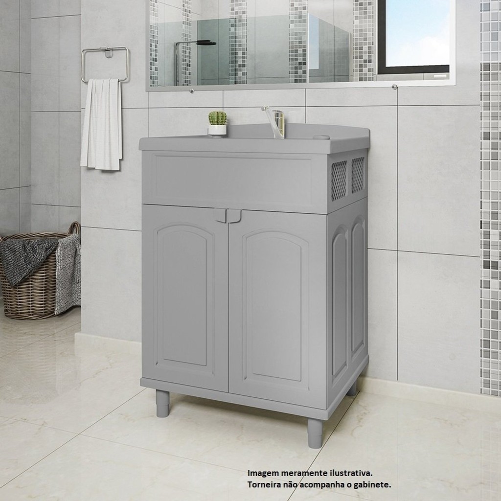 Gabinete para Banheiro com Lavatório Clássica sem Torneira - Home & Living