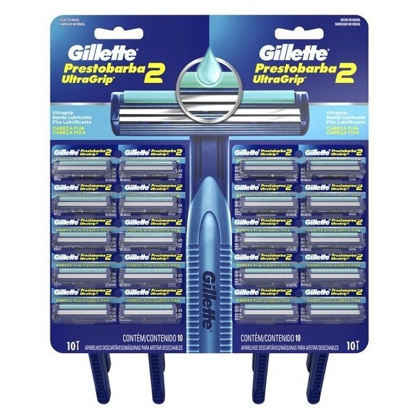 Aparelho de Barbear Prestobarba Ultragrip 24 Unidades em Oferta na Shopee