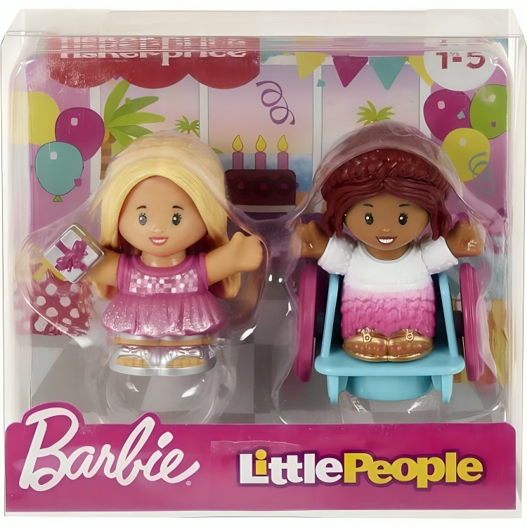 Barbie Pack Little People Loira Cadeirante HGP67 FisherPrice - Mom & Baby