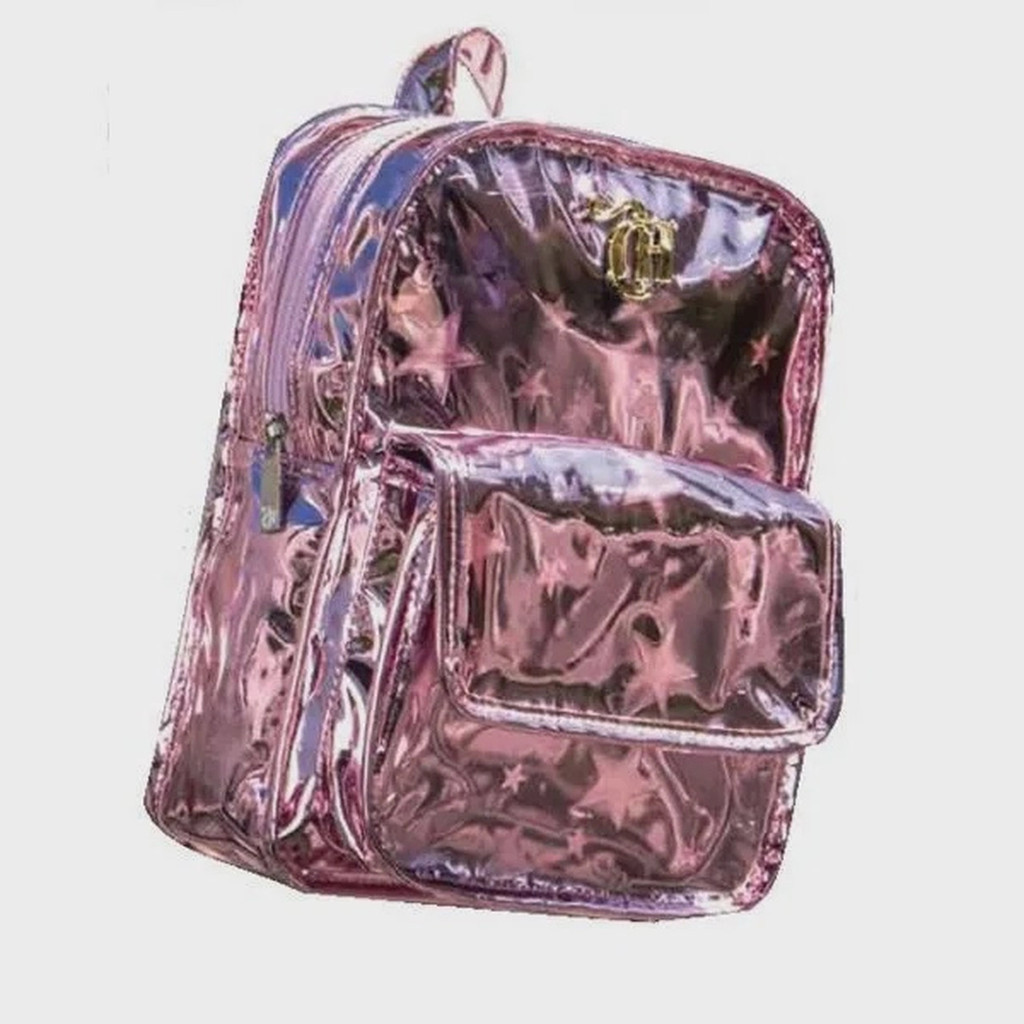 Mochila de Costas Pequena Capricho Metal Rosa - DERMIWIL