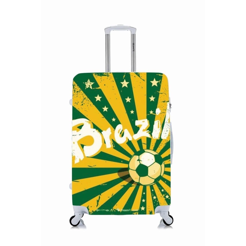 Capa Protetora Para Mala Viagem Personalizada Média Brasil Brasil Brasil