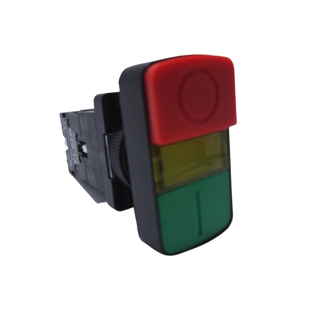 Pulsador Vermelho/verde Duplo Para Comando Masseira 22mm 220v diversas marcas Formaza