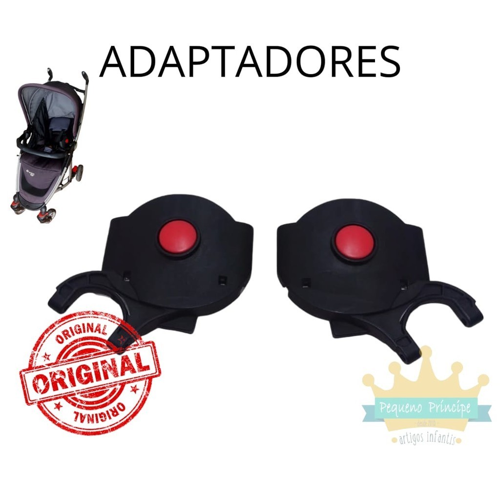 REPOSIÇÃO: Par de Adaptadores para Carrinho Safety by Baby Relax e Bebê Conforto Safety One Safe