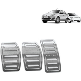 Pedaleira Fiesta 02/14 Manual Aço Inox - Não fura o pedal em Oferta na Shopee