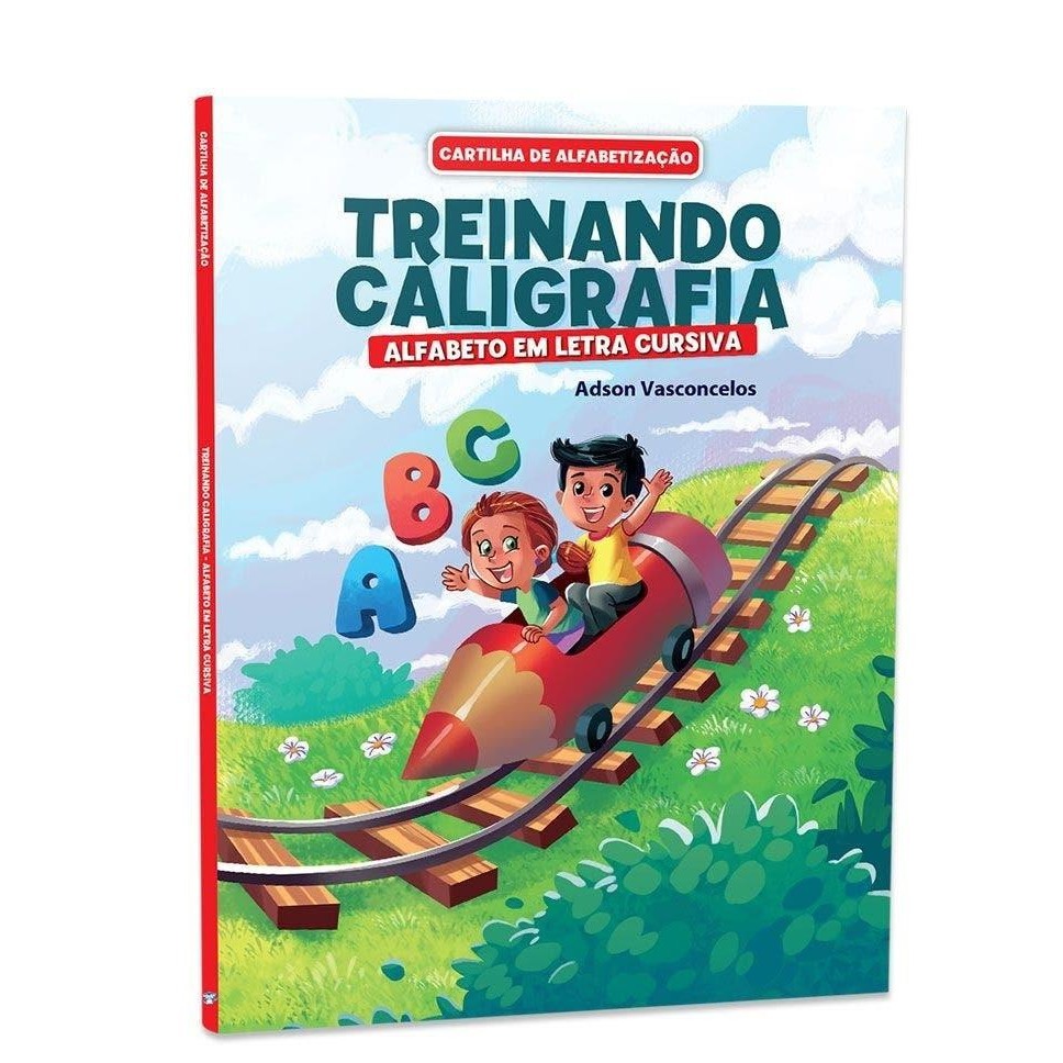 Cartilha de Alfabetização Treinando Caligrafia - Letra Cursiva em Oferta na Shopee