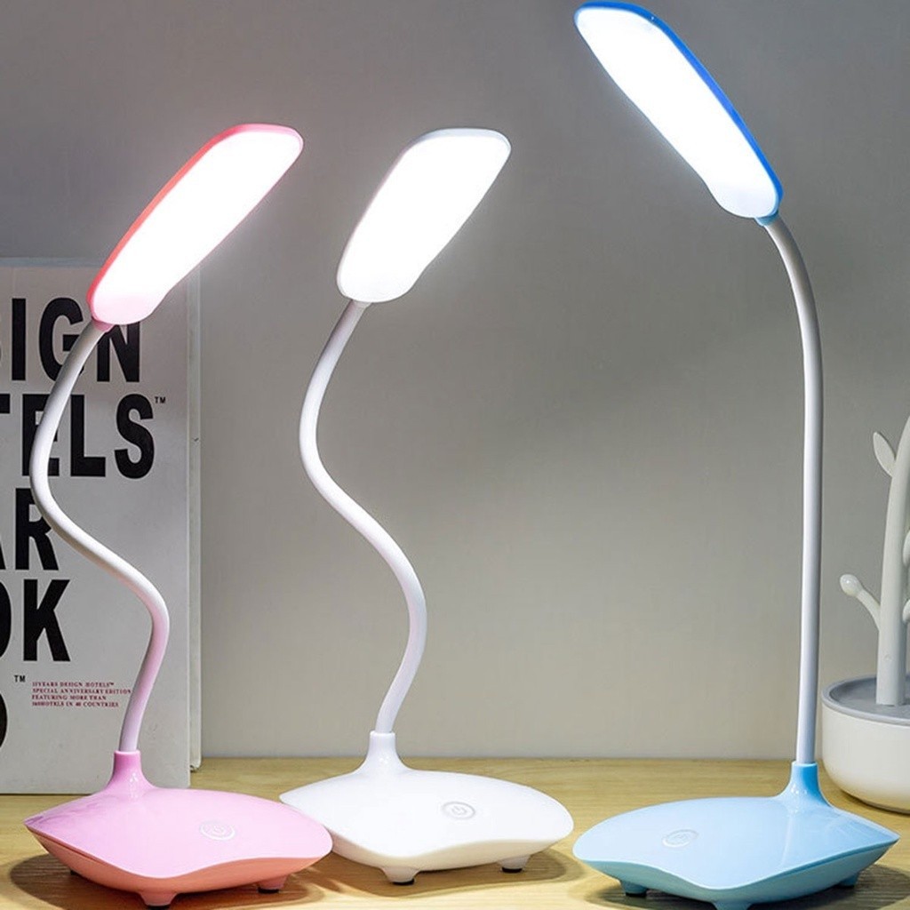 Luminária Mini Abajur De Mesa Dobrável Flexível Sem Fio Recarregável Led USB Para Leitura