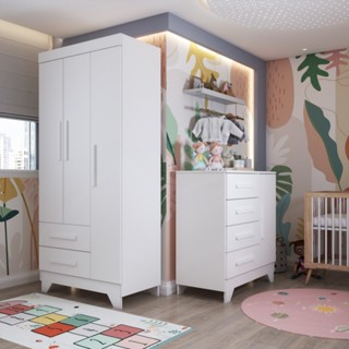 Quarto Infantil Completo Kids 4 Portas 6 Gavetas em Oferta na Shopee