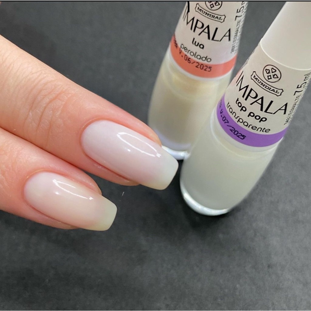 Kit 2 Esmalte Impala Francesinha Top Pop e Lua em Oferta na Shopee