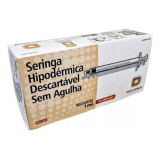 Seringa Sem Agulha 1ml Bico Slip Descartável Descarpack 100u em Oferta na Shopee