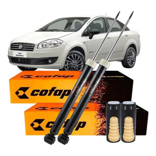 Detalhes do Par Amortecedor Cofap Traseiro + Batente e Coifa Punto 2006/2016 Linea 2009/2016