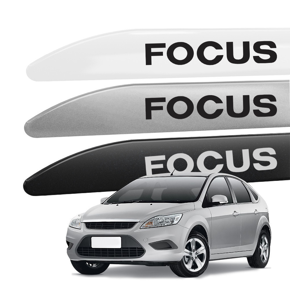 Friso Lateral Focus Hatch Sedan 2009 a 2013 Facao com Grafia em Adesivo - Modelo Universal Compatível