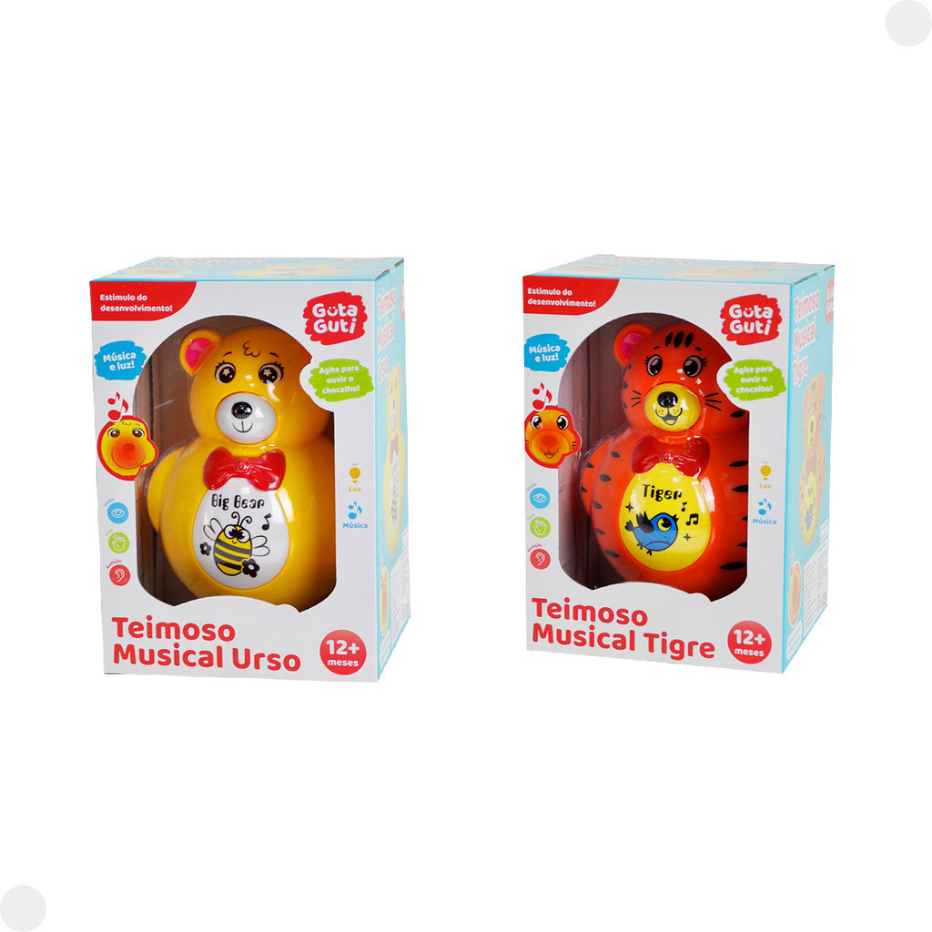 Brinquedo Musical Teimoso Guta Luz E Som DMB6660 - Dm Toys - Mom & Baby