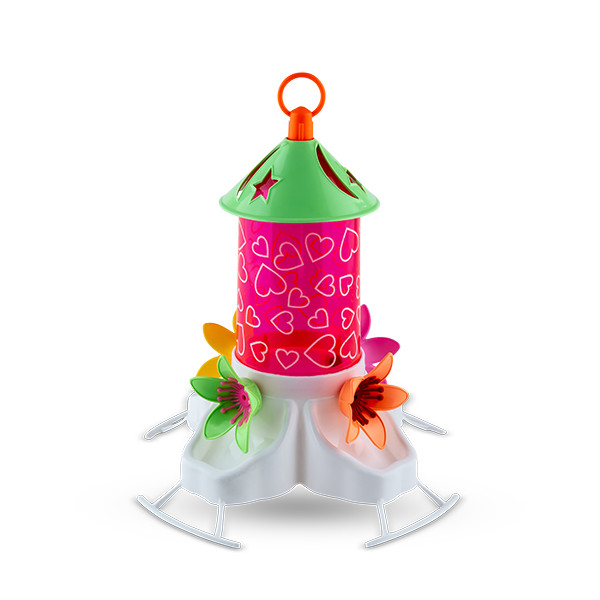 Bebedouro Beija Flor com Poleiro e Chapéu Só Love - Rosa em Oferta na Shopee